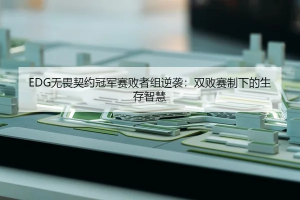 EDG无畏契约冠军赛败者组逆袭：双败赛制下的生存智慧